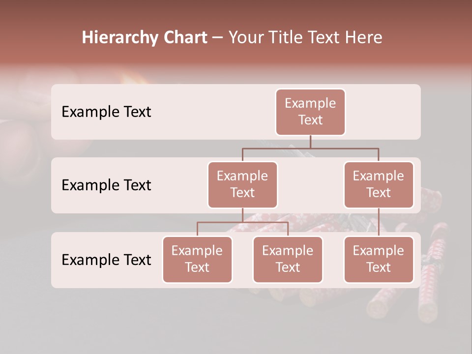 Fireworks Lit With Flame Of Match 02 PowerPoint Template