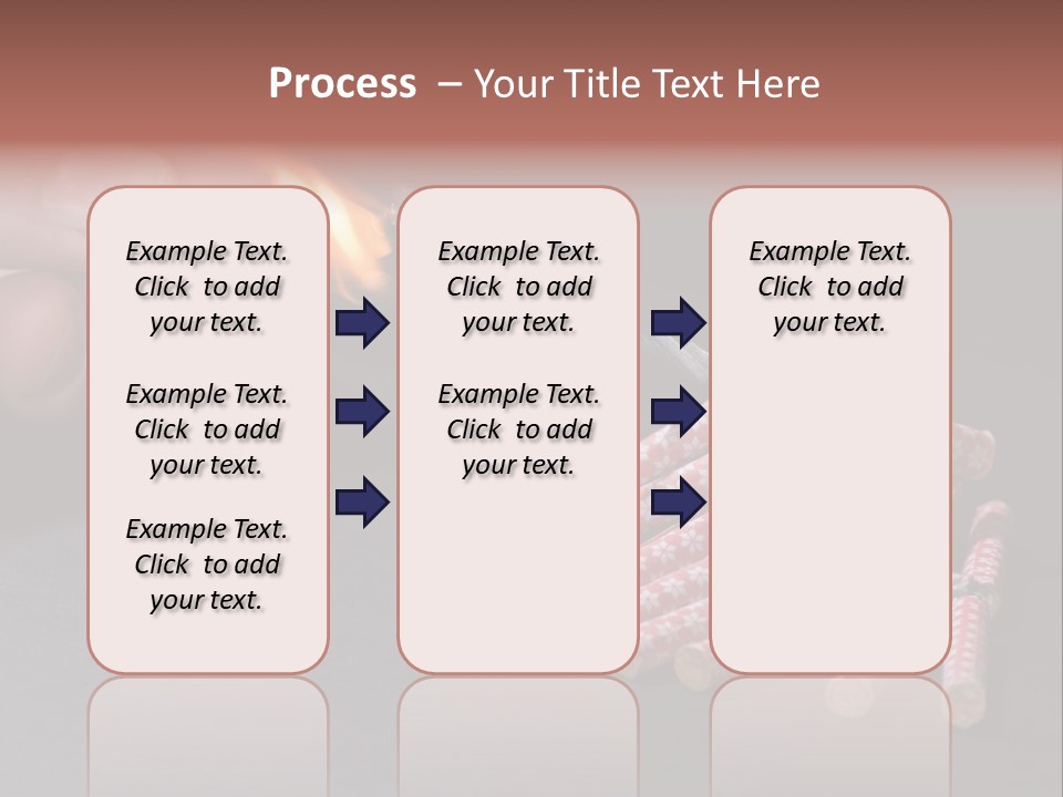 Fireworks Lit With Flame Of Match 02 PowerPoint Template