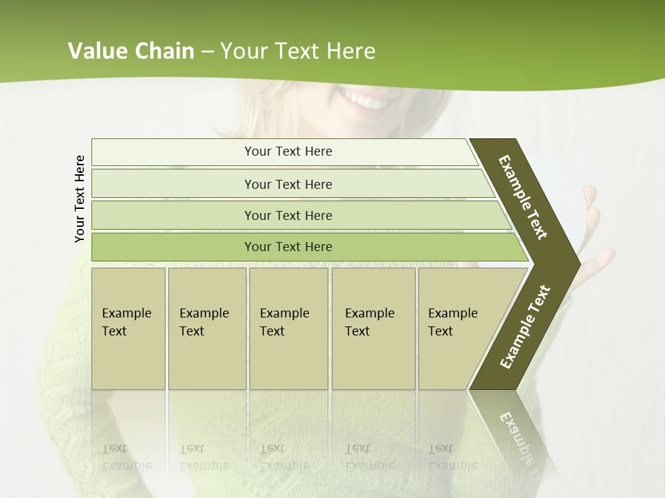 Woman Holding A Blank Cd PowerPoint Template