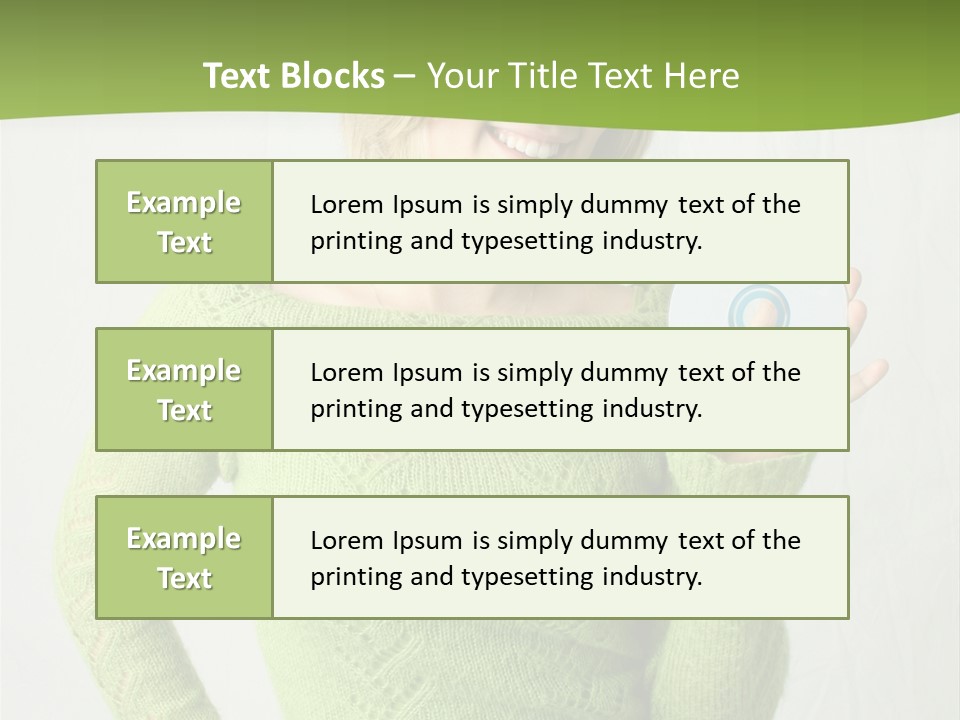 Woman Holding A Blank Cd PowerPoint Template