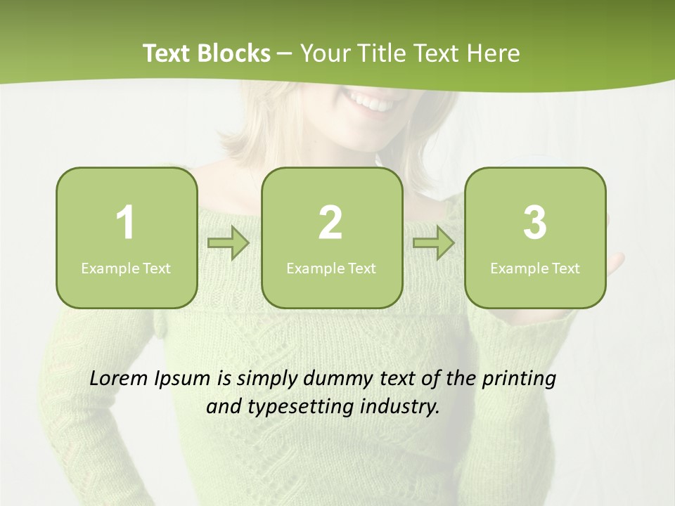 Woman Holding A Blank Cd PowerPoint Template