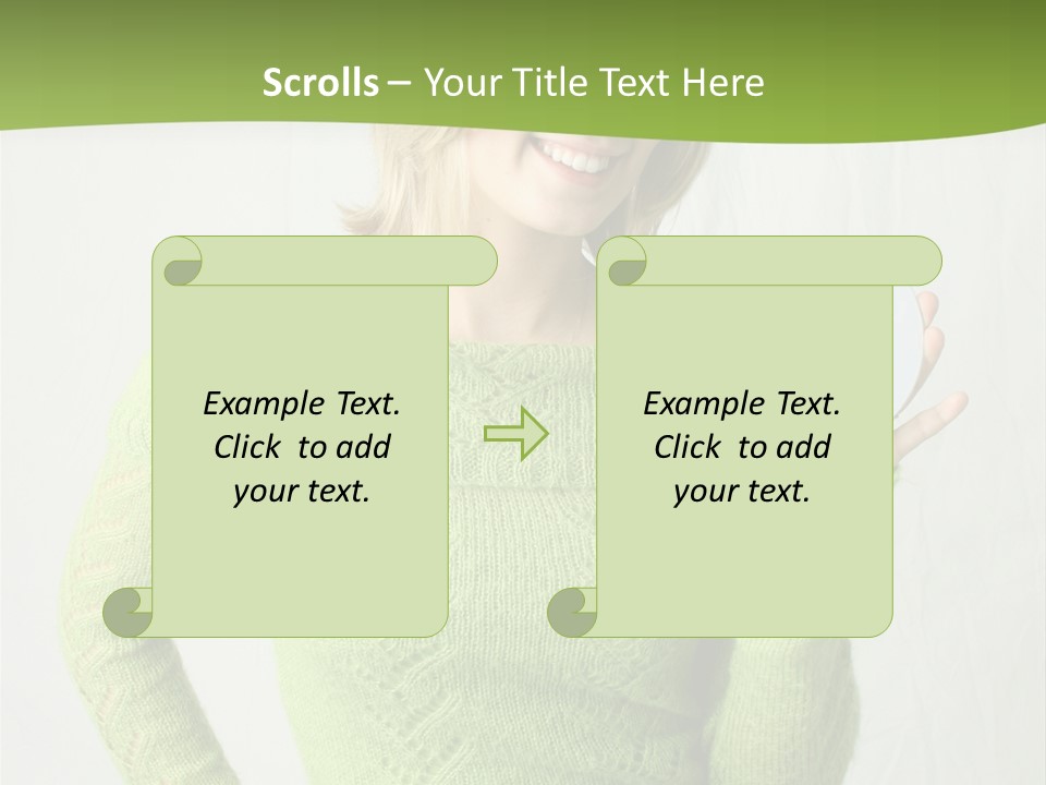 Woman Holding A Blank Cd PowerPoint Template