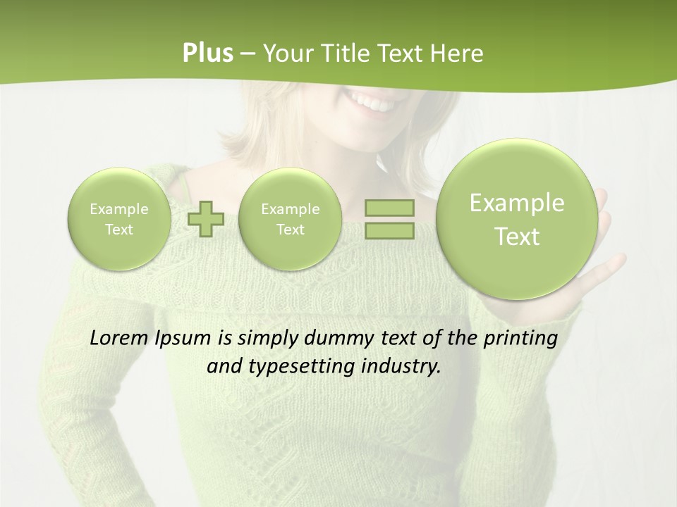 Woman Holding A Blank Cd PowerPoint Template