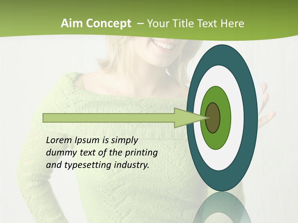 Woman Holding A Blank Cd PowerPoint Template