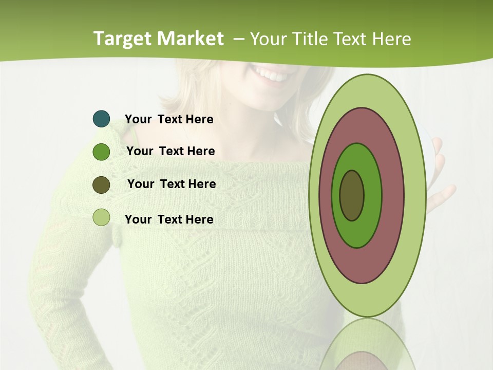 Woman Holding A Blank Cd PowerPoint Template