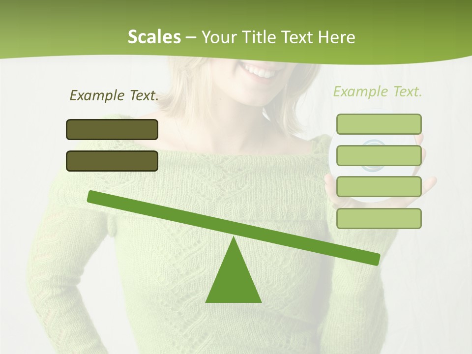 Woman Holding A Blank Cd PowerPoint Template