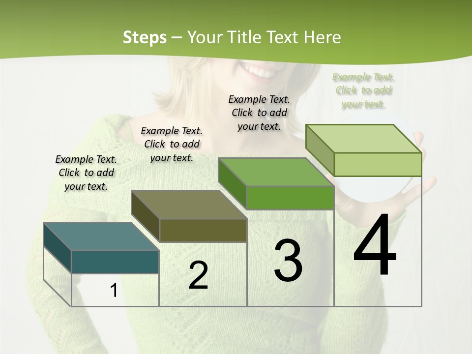 Woman Holding A Blank Cd PowerPoint Template