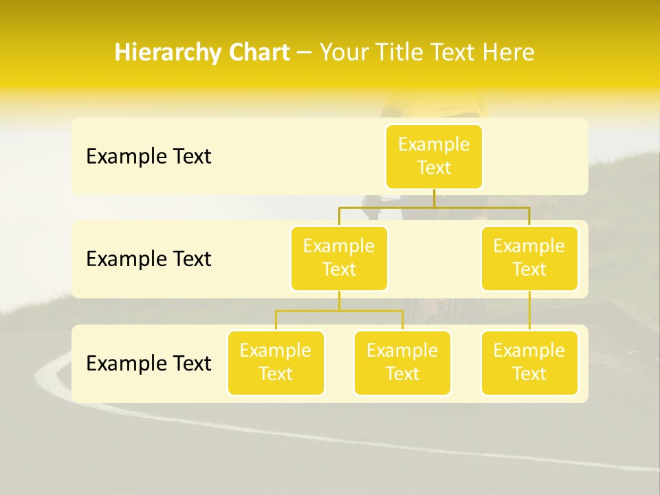 Cyclist Riding Uphill PowerPoint Template