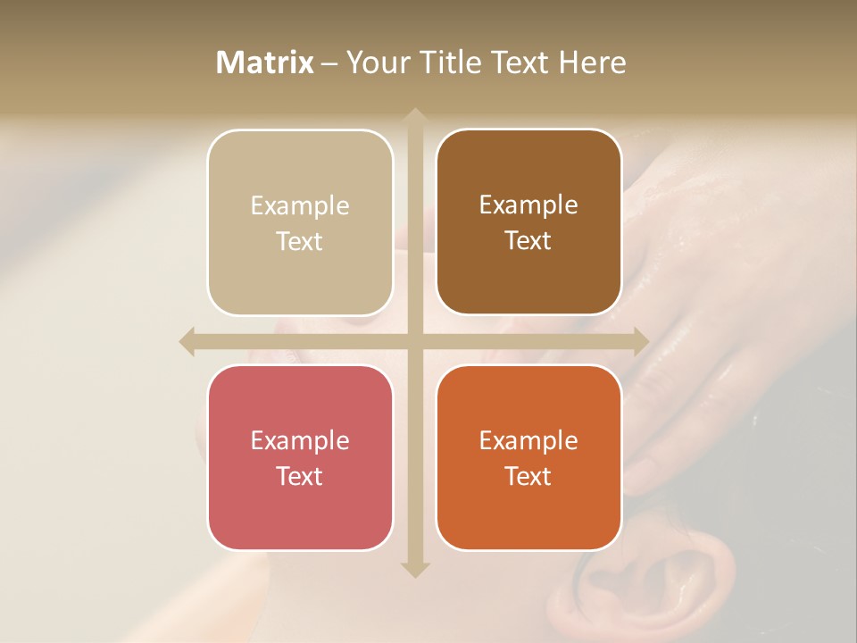 Young Woman On The Ayurvedic Aromatherapy Oil Massage Procedure PowerPoint Template