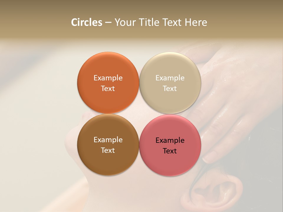 Young Woman On The Ayurvedic Aromatherapy Oil Massage Procedure PowerPoint Template