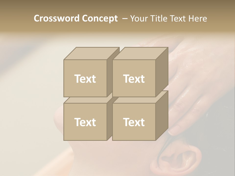 Young Woman On The Ayurvedic Aromatherapy Oil Massage Procedure PowerPoint Template