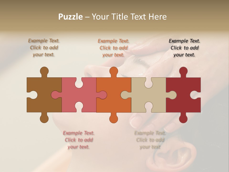 Young Woman On The Ayurvedic Aromatherapy Oil Massage Procedure PowerPoint Template