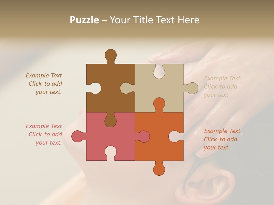 Young Woman On The Ayurvedic Aromatherapy Oil Massage Procedure PowerPoint Template