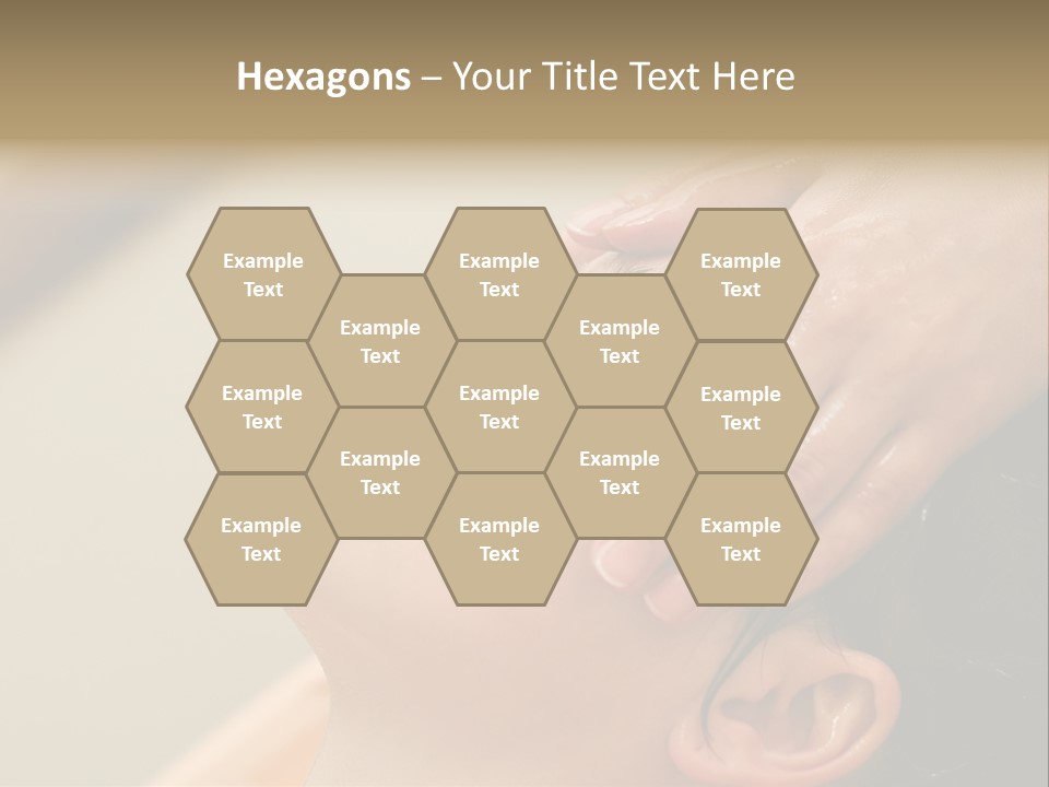 Young Woman On The Ayurvedic Aromatherapy Oil Massage Procedure PowerPoint Template