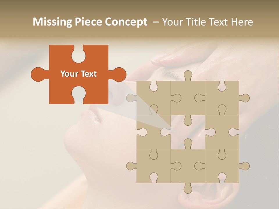 Young Woman On The Ayurvedic Aromatherapy Oil Massage Procedure PowerPoint Template