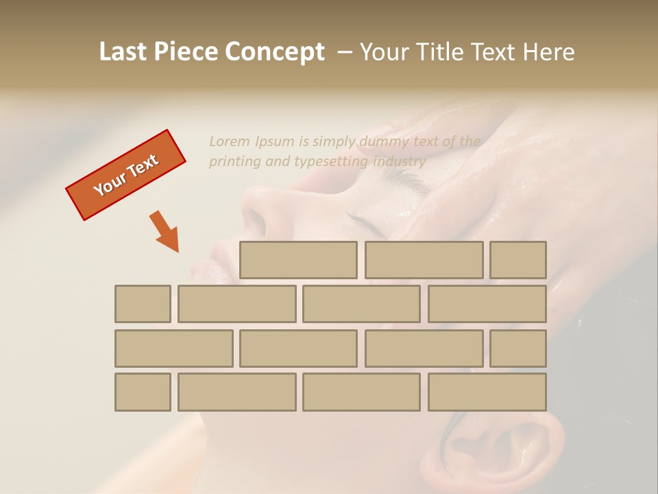 Young Woman On The Ayurvedic Aromatherapy Oil Massage Procedure PowerPoint Template