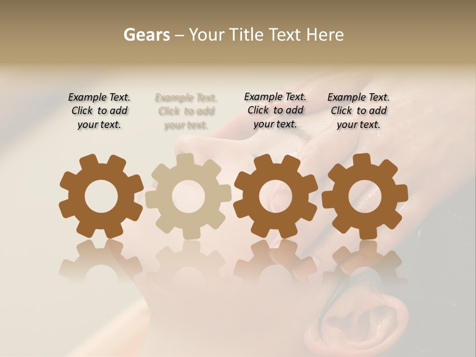 Young Woman On The Ayurvedic Aromatherapy Oil Massage Procedure PowerPoint Template