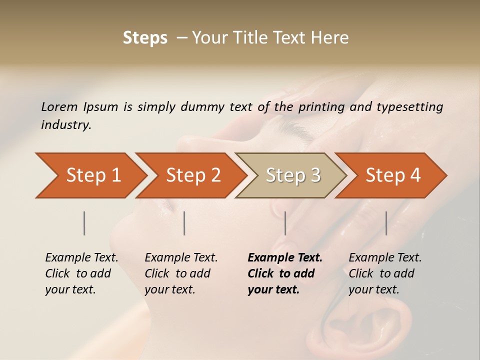 Young Woman On The Ayurvedic Aromatherapy Oil Massage Procedure PowerPoint Template