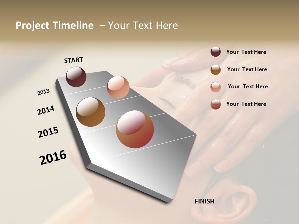 Young Woman On The Ayurvedic Aromatherapy Oil Massage Procedure PowerPoint Template