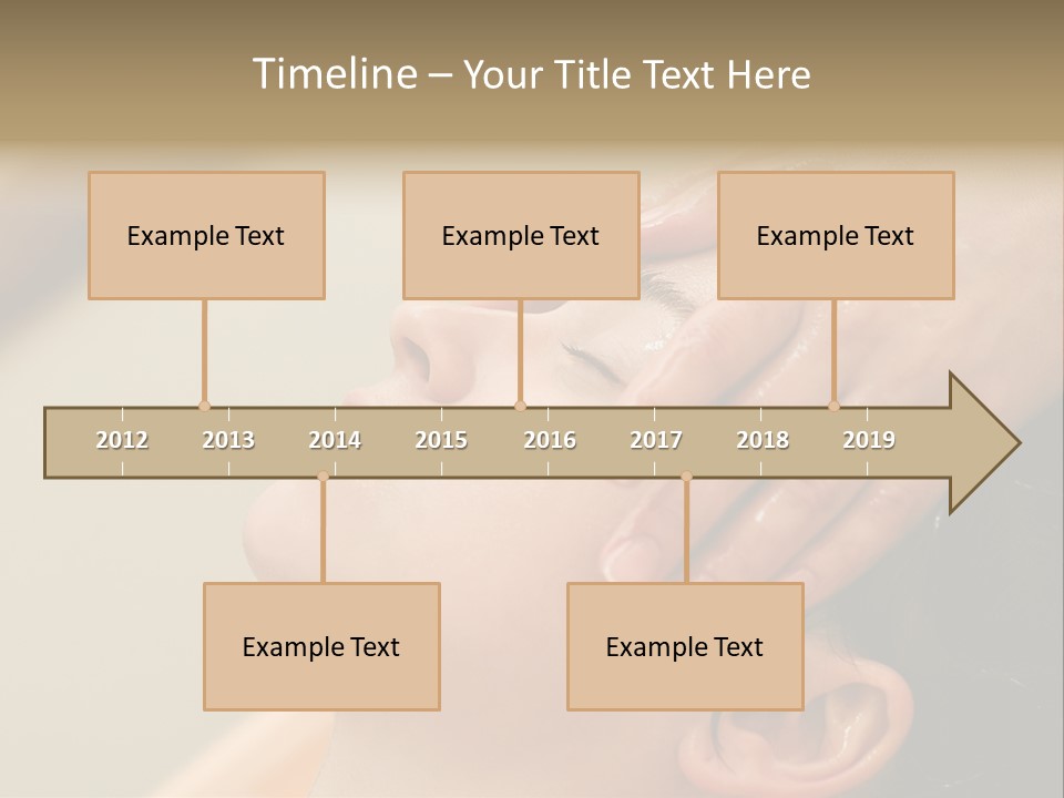 Young Woman On The Ayurvedic Aromatherapy Oil Massage Procedure PowerPoint Template