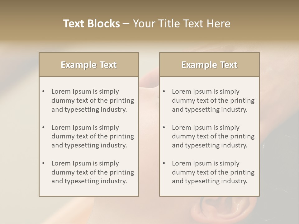 Young Woman On The Ayurvedic Aromatherapy Oil Massage Procedure PowerPoint Template