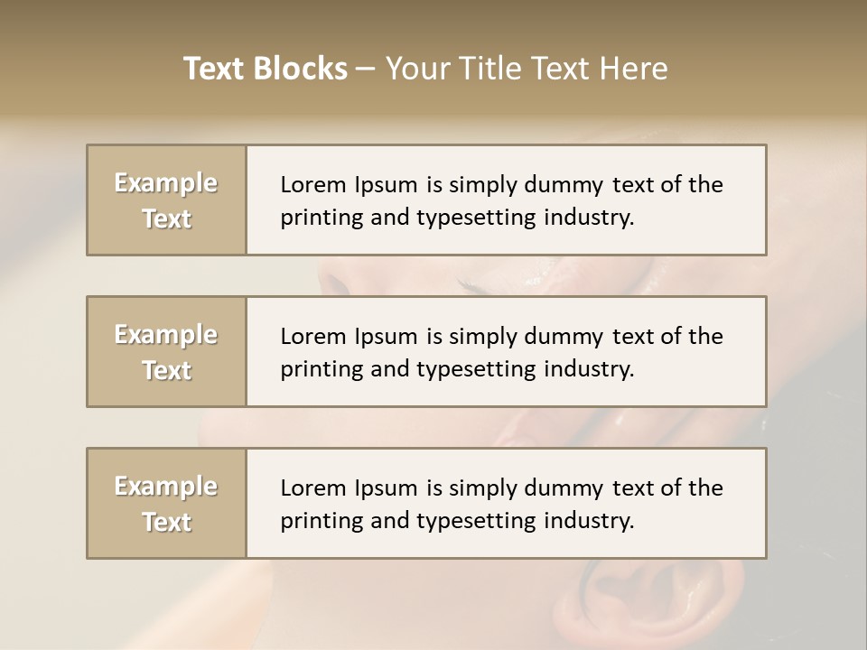 Young Woman On The Ayurvedic Aromatherapy Oil Massage Procedure PowerPoint Template