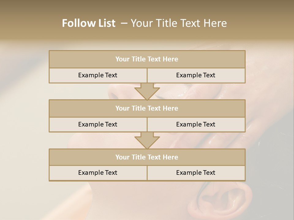 Young Woman On The Ayurvedic Aromatherapy Oil Massage Procedure PowerPoint Template