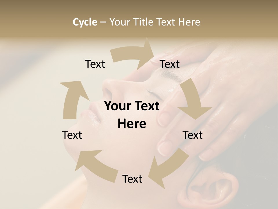 Young Woman On The Ayurvedic Aromatherapy Oil Massage Procedure PowerPoint Template