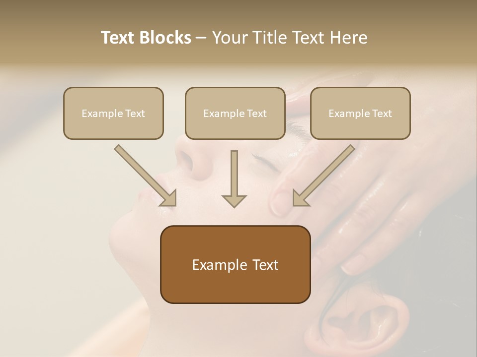 Young Woman On The Ayurvedic Aromatherapy Oil Massage Procedure PowerPoint Template