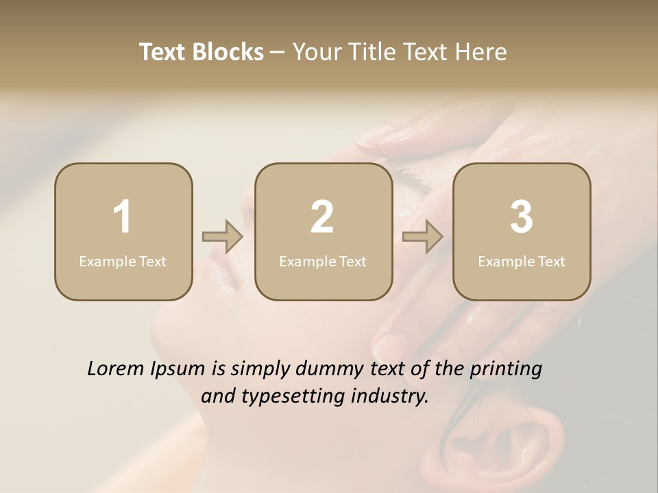 Young Woman On The Ayurvedic Aromatherapy Oil Massage Procedure PowerPoint Template