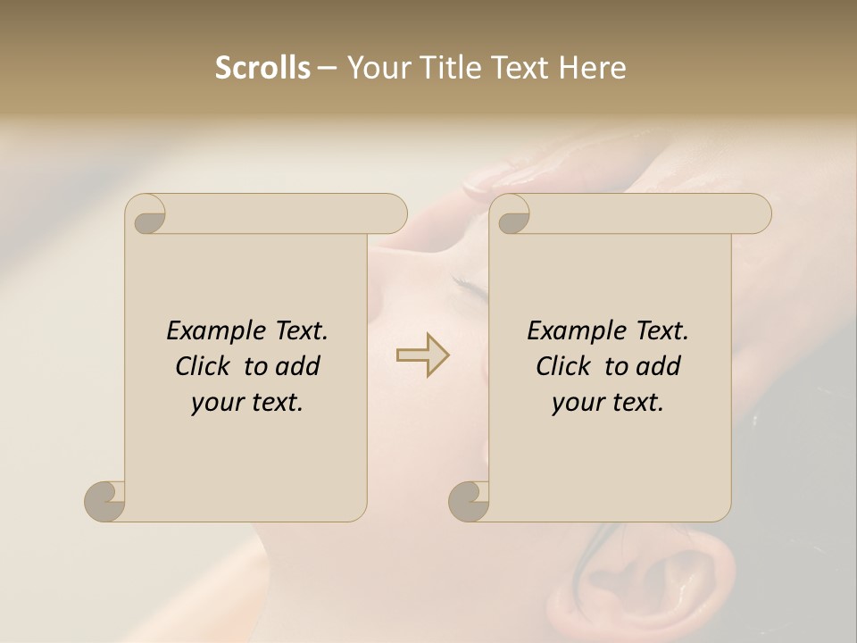 Young Woman On The Ayurvedic Aromatherapy Oil Massage Procedure PowerPoint Template