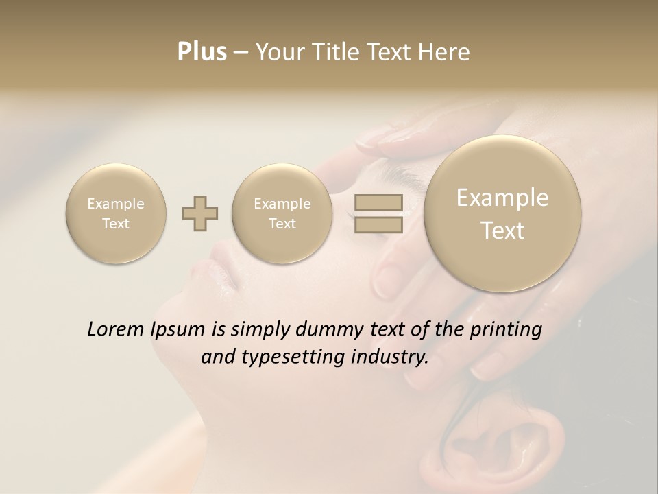 Young Woman On The Ayurvedic Aromatherapy Oil Massage Procedure PowerPoint Template