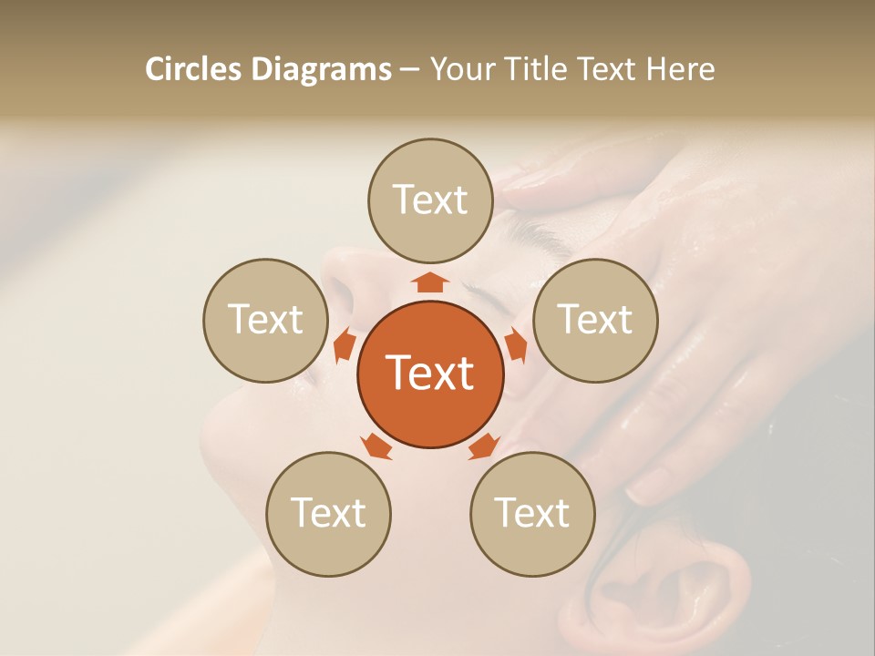 Young Woman On The Ayurvedic Aromatherapy Oil Massage Procedure PowerPoint Template