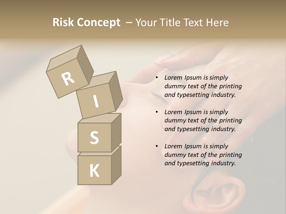 Young Woman On The Ayurvedic Aromatherapy Oil Massage Procedure PowerPoint Template