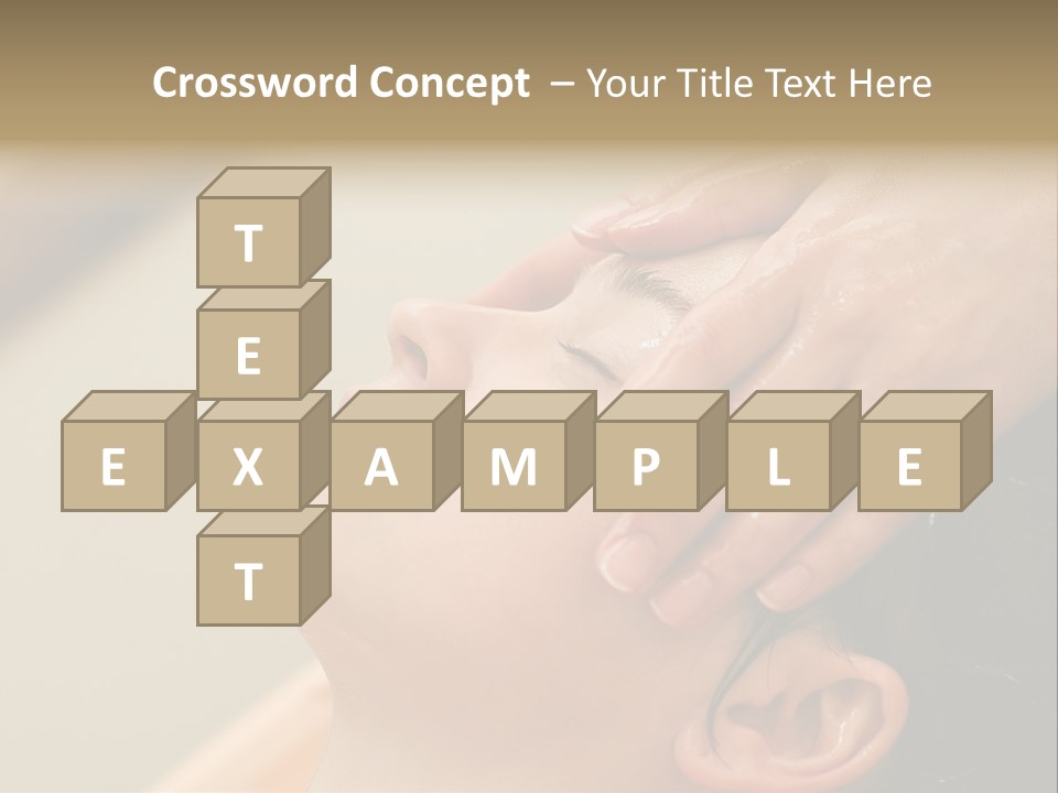 Young Woman On The Ayurvedic Aromatherapy Oil Massage Procedure PowerPoint Template