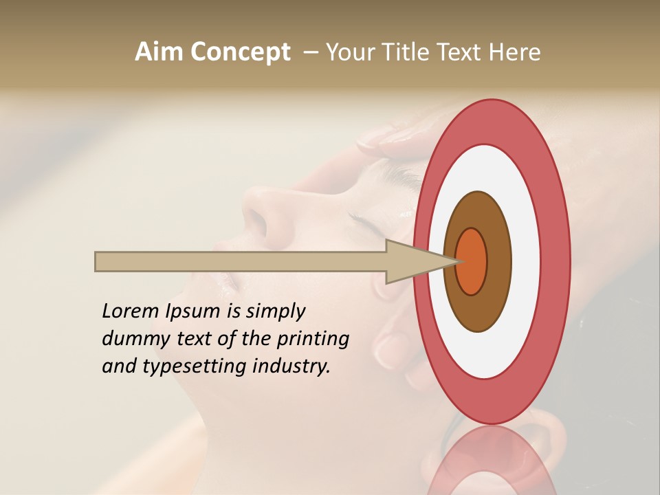 Young Woman On The Ayurvedic Aromatherapy Oil Massage Procedure PowerPoint Template