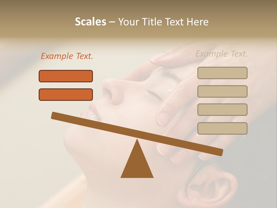 Young Woman On The Ayurvedic Aromatherapy Oil Massage Procedure PowerPoint Template