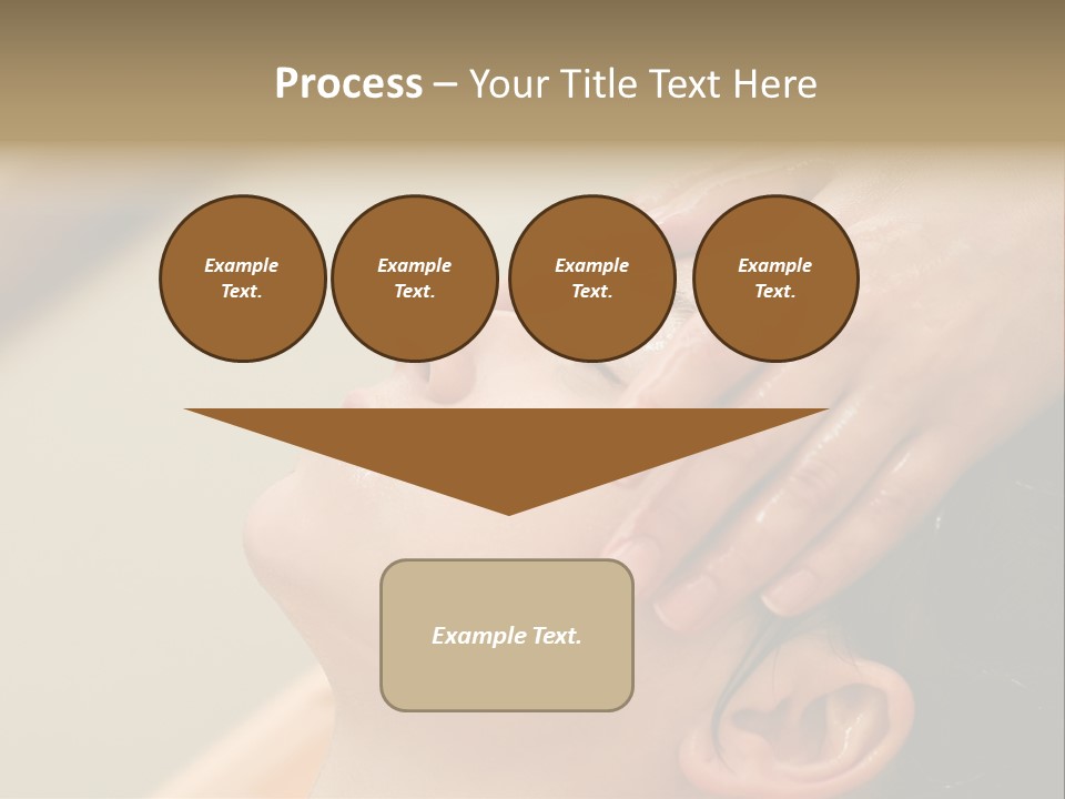 Young Woman On The Ayurvedic Aromatherapy Oil Massage Procedure PowerPoint Template