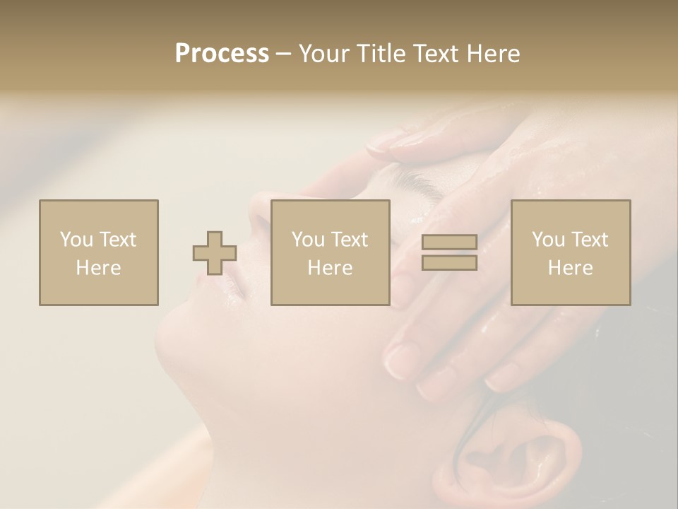 Young Woman On The Ayurvedic Aromatherapy Oil Massage Procedure PowerPoint Template