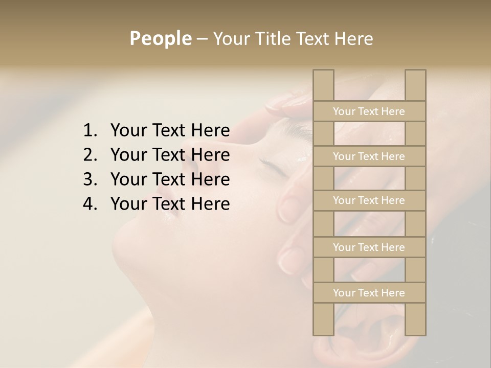 Young Woman On The Ayurvedic Aromatherapy Oil Massage Procedure PowerPoint Template