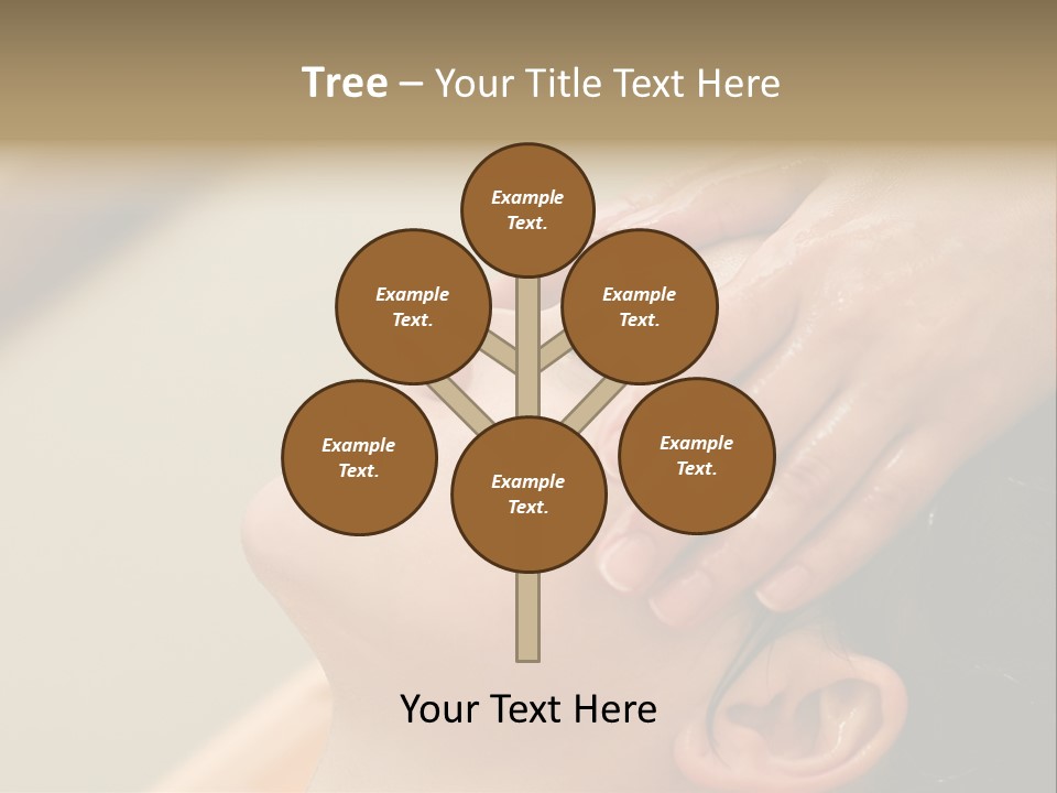 Young Woman On The Ayurvedic Aromatherapy Oil Massage Procedure PowerPoint Template