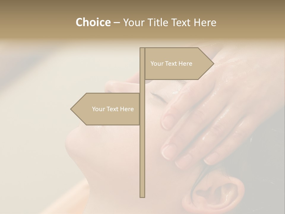 Young Woman On The Ayurvedic Aromatherapy Oil Massage Procedure PowerPoint Template