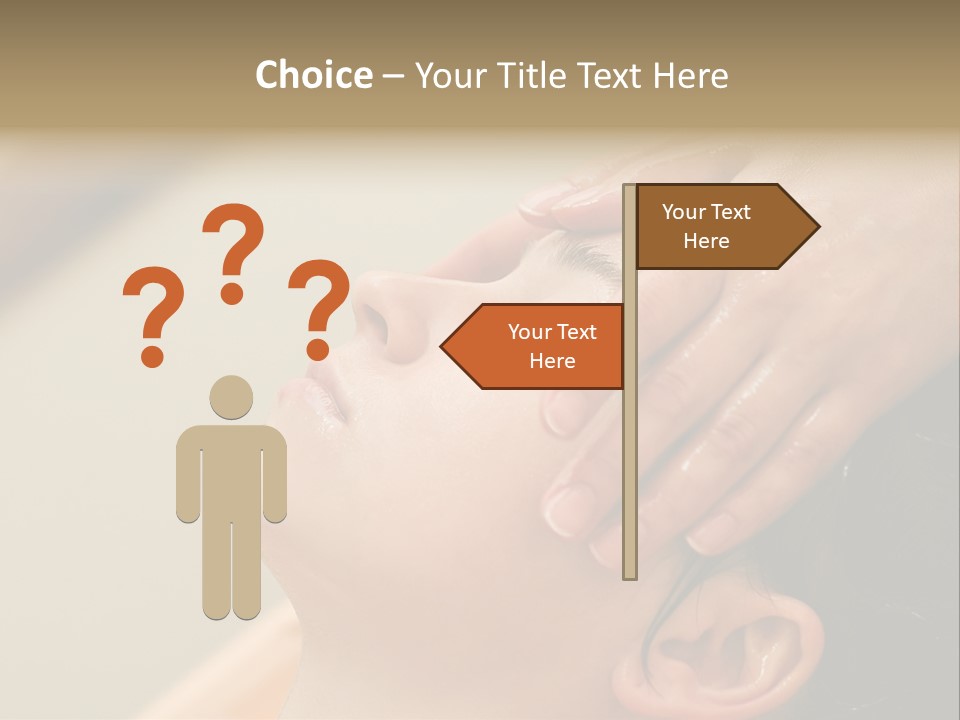 Young Woman On The Ayurvedic Aromatherapy Oil Massage Procedure PowerPoint Template