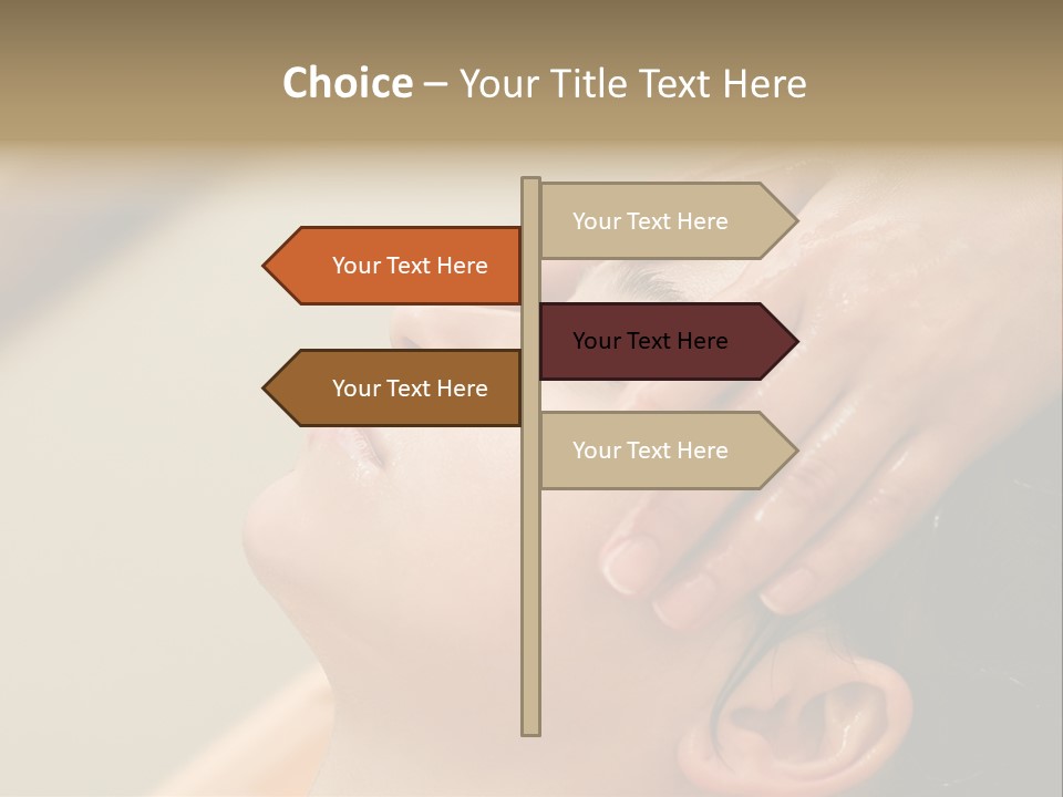 Young Woman On The Ayurvedic Aromatherapy Oil Massage Procedure PowerPoint Template