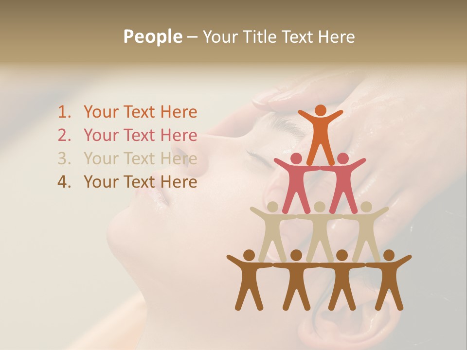 Young Woman On The Ayurvedic Aromatherapy Oil Massage Procedure PowerPoint Template