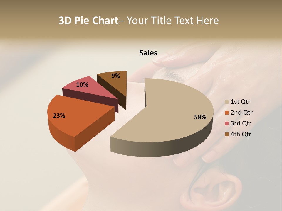 Young Woman On The Ayurvedic Aromatherapy Oil Massage Procedure PowerPoint Template