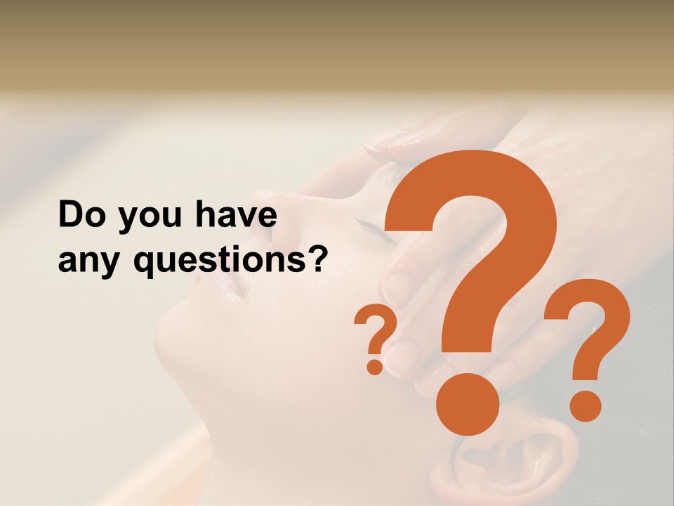 Young Woman On The Ayurvedic Aromatherapy Oil Massage Procedure PowerPoint Template