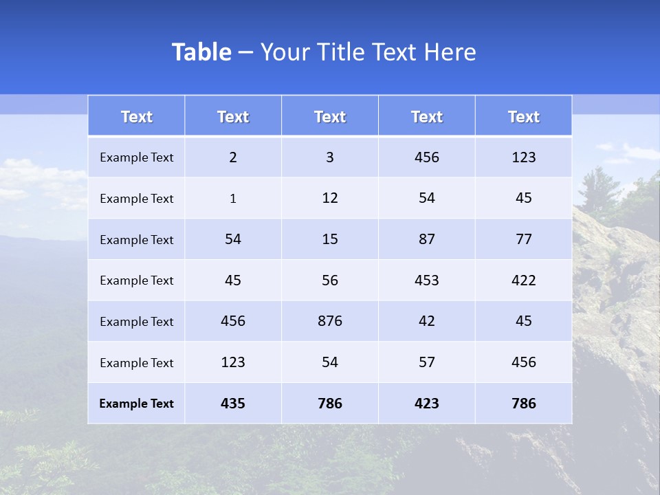 Blowing Rock PowerPoint Template