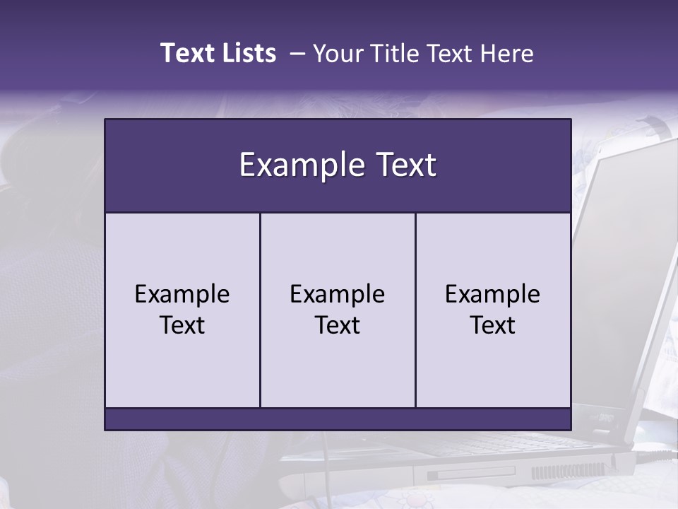 Two Small Girls, One With Laptop And Headphones Pointing At The Screen And The Other Watching It PowerPoint Template