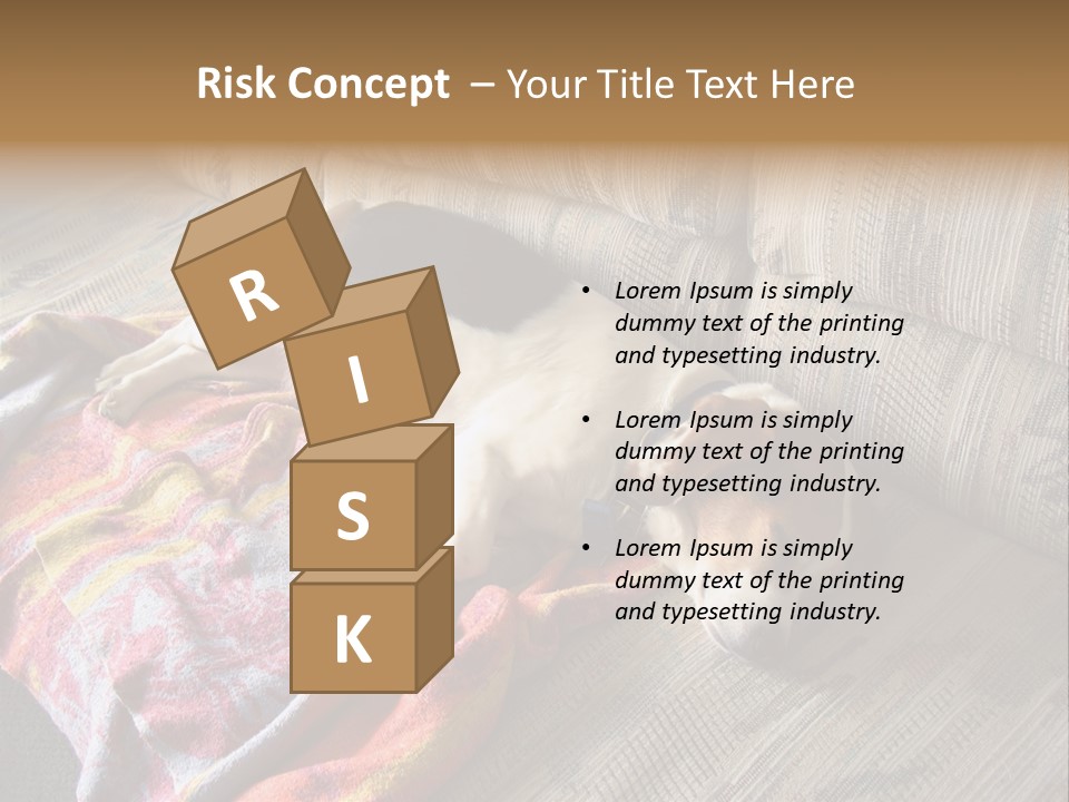 This Naughty Beagle Snuck Onto The Couch And Is Taking A Nap. PowerPoint Template